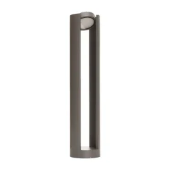 Lucande LED-pullertlampe Dylen, grå, metall, 80 cm, IP65 Discount