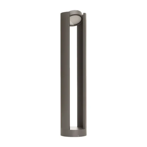 Lucande LED-pullertlampe Dylen, grå, metall, 80 cm, IP65 Discount