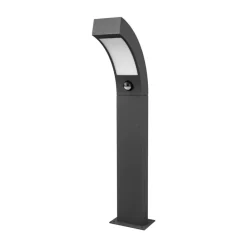 Lucande LED-sokkellampe Lennik, sensor, 60 cm, antrasitt| Kommersiell Utebelysning|Led-Utendørs