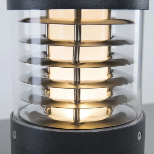 Lucande LED-sokkellampe , 27 cm, antrasitt, IP54 Discount