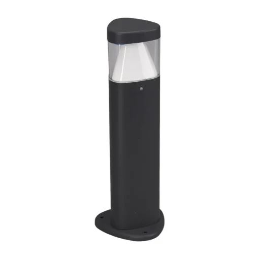 Lucande LED-sokkellampe Milou, høyde 30 cm, antrasitt, aluminium Best