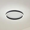 Lucande LED-taklampe Rotundo, Ø 40 cm, svart, dimbar Best
