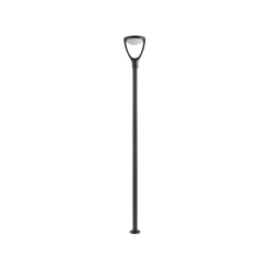 Lucande LED-utelampe Filor, svart, aluminium, 250 cm| Kommersiell Utebelysning|Led-Utendørs