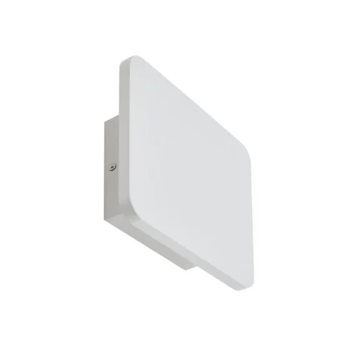 Lucande LED-vegglampe Elrik, hvit, 22 cm høy, metall Clearance
