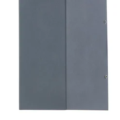 Lucande LED-vegglampe Kimian, høyde 17 cm, antrasitt, IP54 Clearance