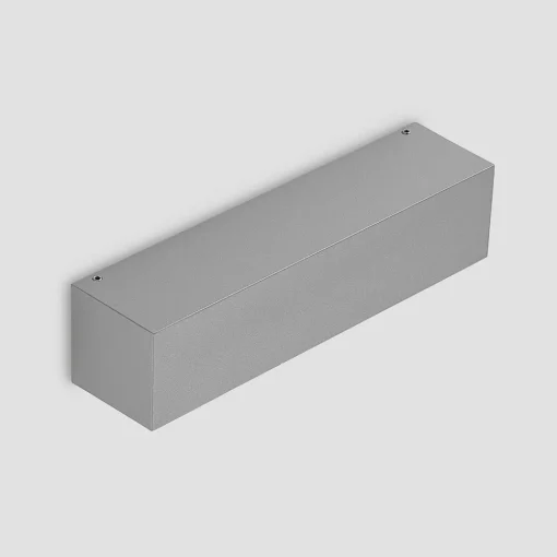 Lucande LED-vegglampe Lengo, 25 cm, sølv, 1 lyskilde, IP65| Led-Utendørs