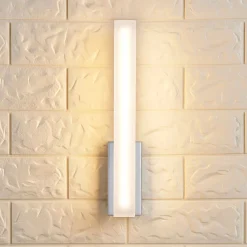 Lucande LED-vegglampe til bad Julie, 32 cm høy, krom, IP44| Led-Innendørs|Vegglamper