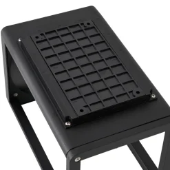 Lucande LED-vegglampe Tilena, svart, aluminium, sensor