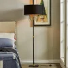 Lucande Malviras gulvlampe i stoff med bladdekorasjon| Gulvlamper