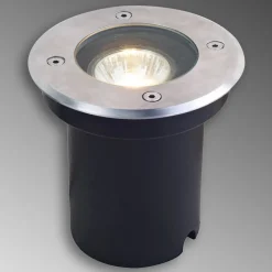 Lucande nedfelt lampe Ava, Ø 12 cm, rund, IP67, GU10| Nedfelt Utebelysning|Utespotter