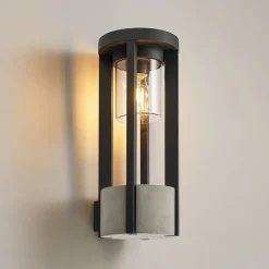Lucande Overa utendørs vegglampe, E27| Terrassebelysning|Vegglamper Utendørs