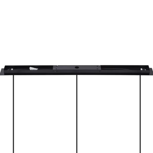Lucande pendellampe Eirian, 90 cm, 3-lys, svart, glass Online
