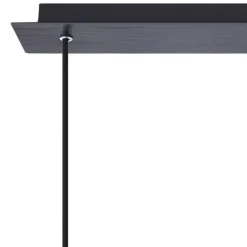 Lucande pendellampe Eirian, 90 cm, 3-lys, svart, glass Online