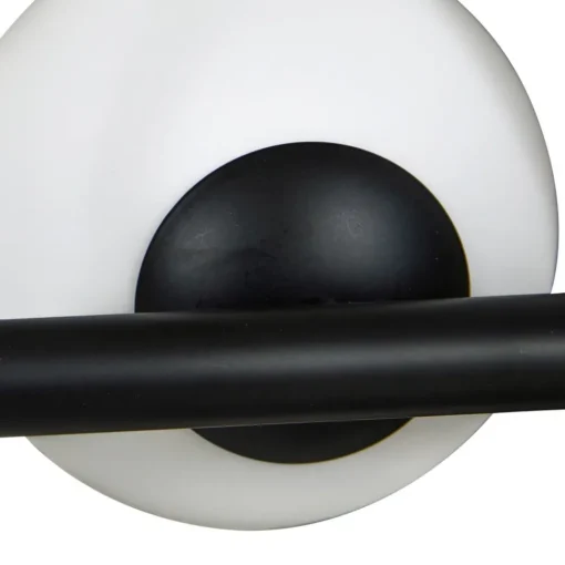 Lucande pendellampe Isandro, svart/opal, 7 lys| Pendellamper