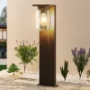 Lucande Semka veilampe, 65 cm, antrasitt, glass, aluminium| Terrassebelysning|Gatebelysning, Pullert Belysning