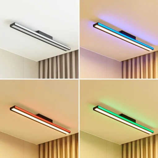 Lucande Smart LED taklampe Leicy svart 8 cm RGB CCT| Design- Og Hotellbelysning|Smarthus Belysning