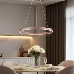 Lucande Smart LED-pendellampe Yonam, kaffe, 1-lys, Tuya Clearance