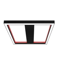 Lucande Smart LED-taklampe Tjado, 50 cm, svart, RGBW| Smarthus Belysning