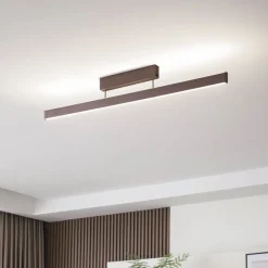 Lucande Smart LED-taklampe Mylosh, kaffe, CCT, Tuya| Smarthus Belysning
