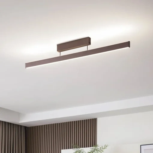 Lucande Smart LED-taklampe Mylosh, kaffe, CCT, Tuya| Smarthus Belysning