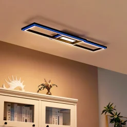 Lucande Smart LED-taklampe Tjado 115 cm svart RGB CCT Sale