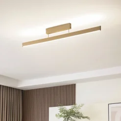 Lucande Smart LED-taklampe Mylosh, gull, CCT, Tuya Online