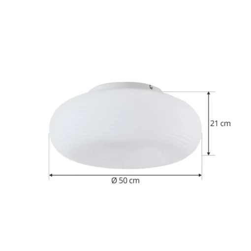 Lucande Smart LED-taklampe Bolti, hvit, RGBW, CCT, Tuya| Smarthus Belysning
