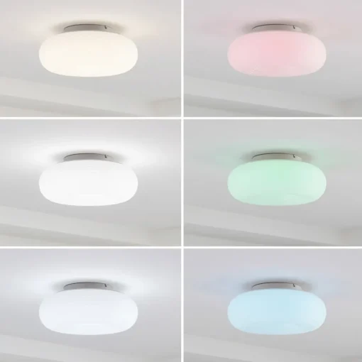 Lucande Smart LED-taklampe Bolti, hvit, RGBW, CCT, Tuya| Smarthus Belysning