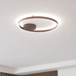 Lucande Smart LED-taklampe Moise, kaffe, CCT, Tuya Discount