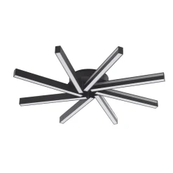 Lucande Smart LED-taklampe Tjado, Ø70 cm, svart, RGBW Sale