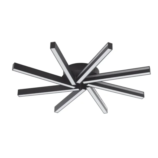 Lucande Smart LED-taklampe Tjado, Ø70 cm, svart, RGBW Sale