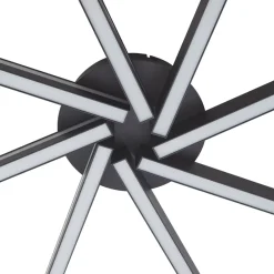 Lucande Smart LED-taklampe Tjado, Ø70 cm, svart, RGBW Sale