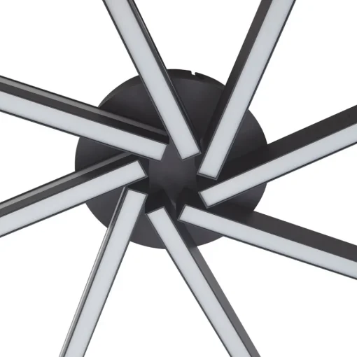 Lucande Smart LED-taklampe Tjado, Ø70 cm, svart, RGBW Sale