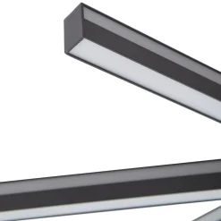 Lucande Smart LED-taklampe Tjado, Ø70 cm, svart, RGBW Sale