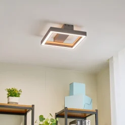 Lucande Smart LED-taklampe Tjado, 30 cm, hvit, RGBW| Smarthus Belysning|Taklamper