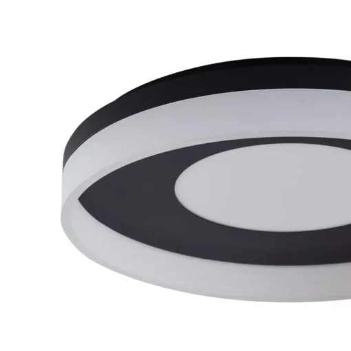 Lucande Smart LED-taklampe Squillo svart Tuya RGBW CCT| Smarthus Belysning