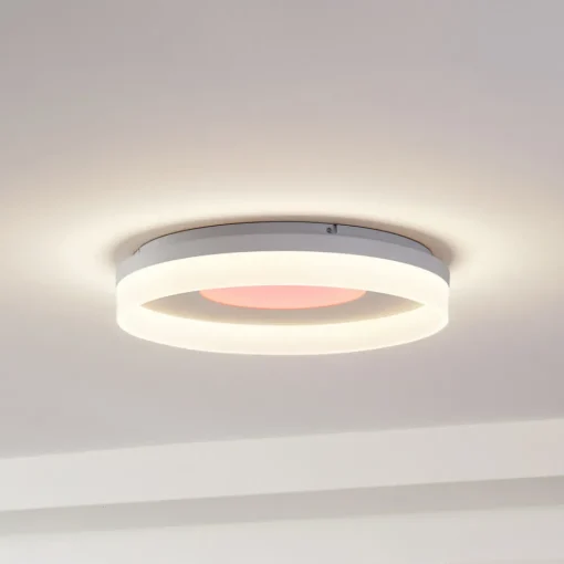 Lucande Smart LED-taklampe Squillo hvit Tuya RGBW CCT Sale