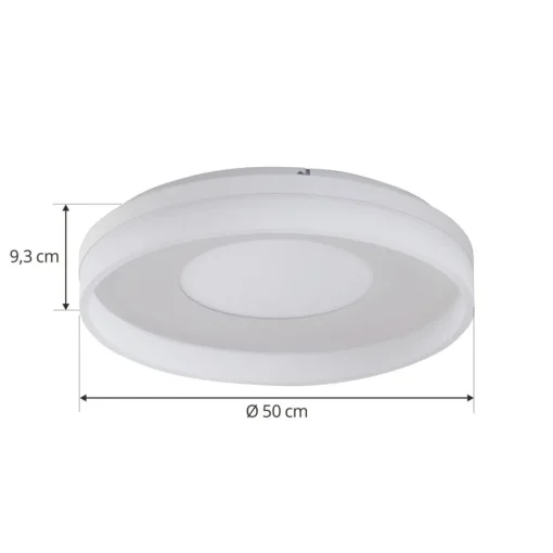 Lucande Smart LED-taklampe Squillo hvit Tuya RGBW CCT Sale