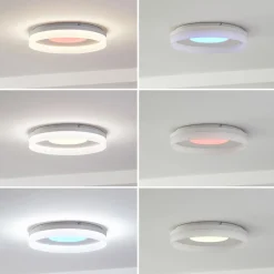 Lucande Smart LED-taklampe Squillo hvit Tuya RGBW CCT Sale