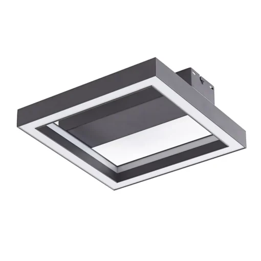 Lucande Smart LED-taklampe Tjado, 30 cm, svart, RGBW| Led-Innendørs