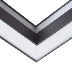 Lucande Smart LED-taklampe Tjado, 30 cm, svart, RGBW| Led-Innendørs