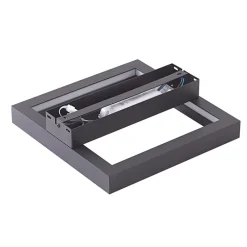 Lucande Smart LED-taklampe Tjado, 30 cm, svart, RGBW| Led-Innendørs