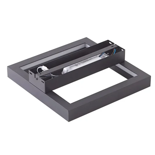 Lucande Smart LED-taklampe Tjado, 30 cm, svart, RGBW| Led-Innendørs