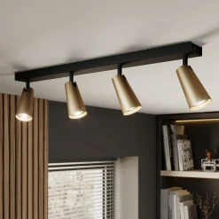 Lucande taklampe Angelina, 4 lyskilder, messing/gull| Spotter I Tak