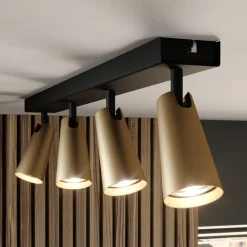 Lucande taklampe Angelina, 4 lyskilder, messing/gull| Spotter I Tak