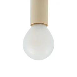 Lucande taklampe Bidolo, svart, glass, Ø 15 cm, IP44