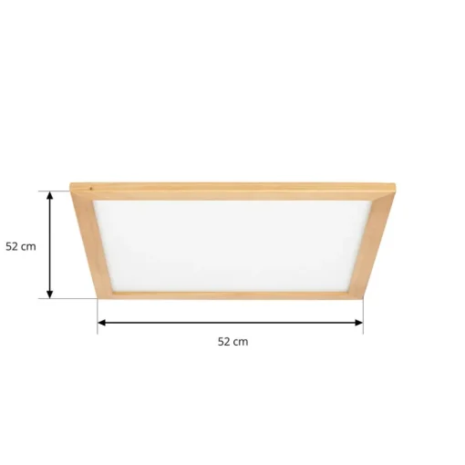 Lucande taklampe Joren, 52 cm, tre, CCT, fjernkontroll| Butikkbelysning|Design- Og Hotellbelysning