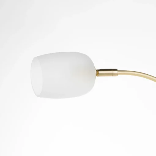 Lucande Taylan gulvlampe av jern, glasskjerm Outlet