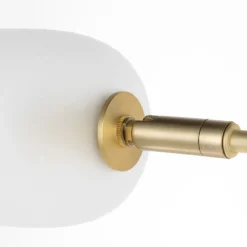Lucande Taylan gulvlampe av jern, glasskjerm Outlet
