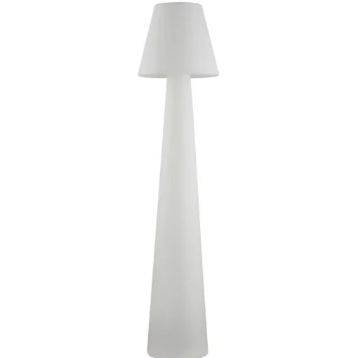 Lucande terrasselampe Gauri, hvit, høyde 148 cm, IP65| Terrassebelysning